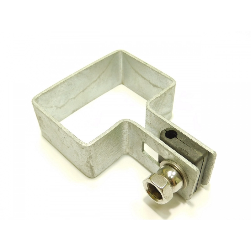 Táblarögzítő bilincs 60x40mm oszlopra / 4mm / vég / HNZ