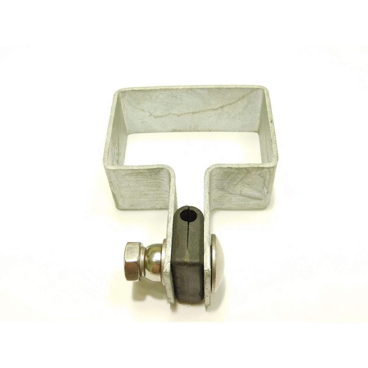 Táblarögzítő bilincs 60x40mm oszlopra / 5mm / vég / HNZ