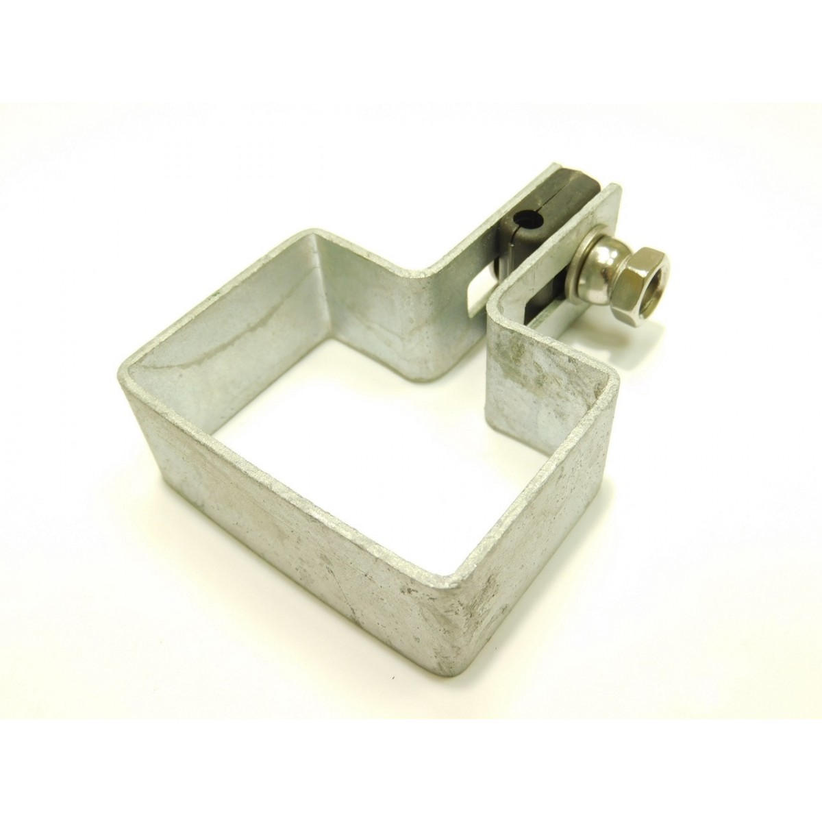 Táblarögzítő bilincs 60x40mm oszlopra / 5mm / vég / HNZ