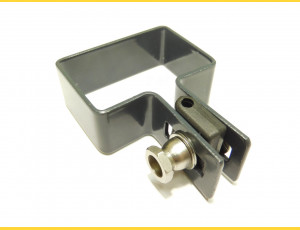 Panel clip for post 60x40mm / 4mm / ending / ZN+PVC7016