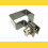 Panel clip for post 60x40mm / 5mm / ending / ZN+PVC7016