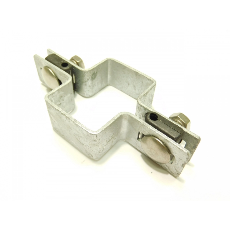 Táblarögzítő bilincs 60x40mm oszlopra / 4mm / köztes / HNZ