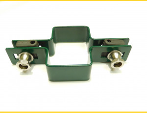 Panel clip for post 60x40mm / 4mm / continuous / ZN+PVC6005