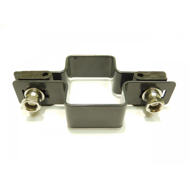 Príchytka panelu na stĺp 60x40mm / 5mm / priebežná / ZN+PVC7016