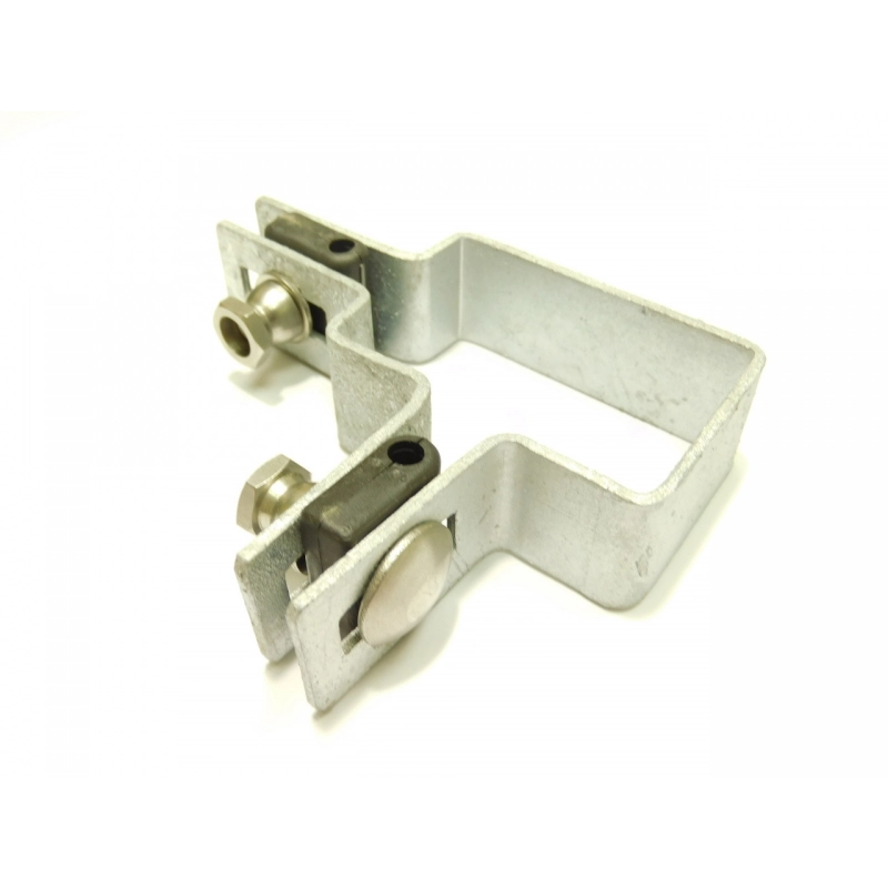 Táblarögzítő bilincs 60x40mm oszlopra / 5mm / sarok / HNZ