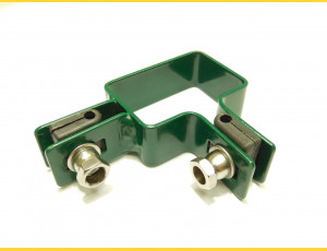 Panel clip for post 60x40mm / 4mm / corner / ZN+PVC6005