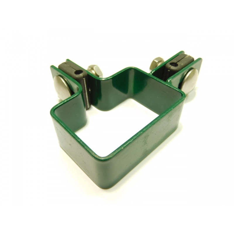 Príchytka panelu na stĺp 60x40mm / 5mm / rohová / ZN+PVC6005