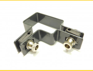 Panel clip for post 60x40mm / 4mm / corner / ZN+PVC7016