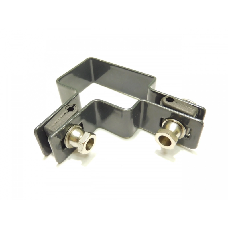 Príchytka panelu na stĺp 60x40mm / 4mm / rohová / ZN+PVC7016