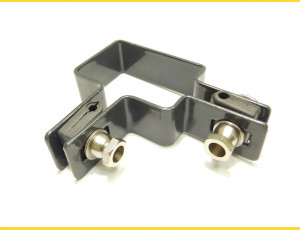 Panel clip for post 60x40mm / 5mm / corner / ZN+PVC7016