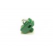 Connecting clip from plastic for tension wire with nail / green / packing 10 pcs