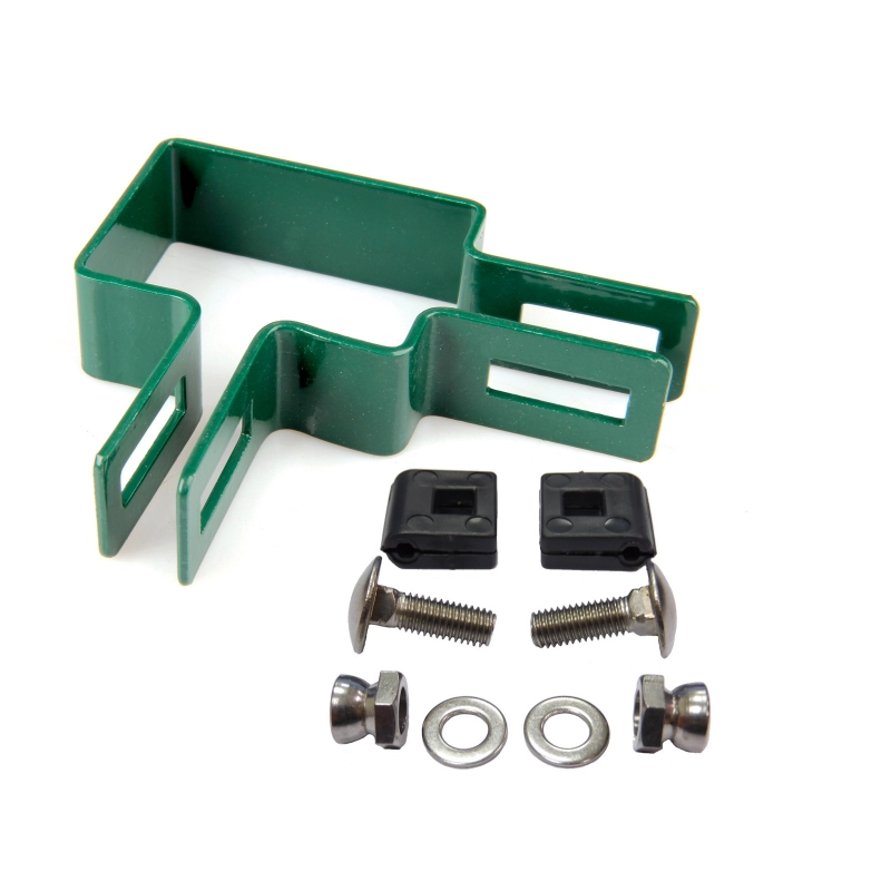 Príchytka panelu na stĺp 60x40mm / 4mm / rohová / ZN+PVC6005