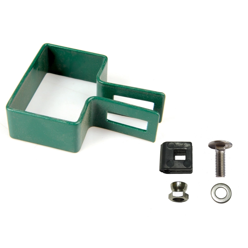 Príchytka panelu na stĺp 60x40mm / 4mm / koncová / ZN+PVC6005