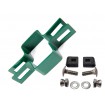 Panel clip for post 60x40mm / 5mm / continuous / ZN+PVC6005