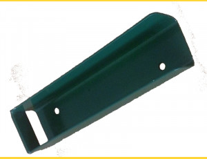 Base plate holder, metal / U / 200/40 / flat / ZN+PVC6005
