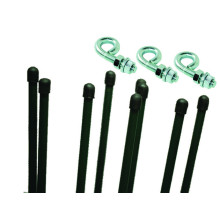 Tensioning rods, screw for tension wire