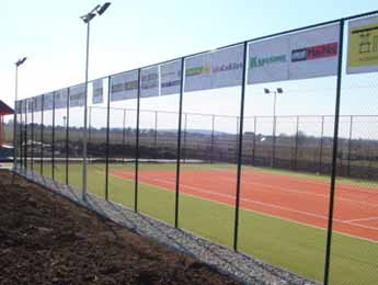 Zaunpfosten für Tenniszaun (Maschendrahtzaun) beschichtet ZN+PVC